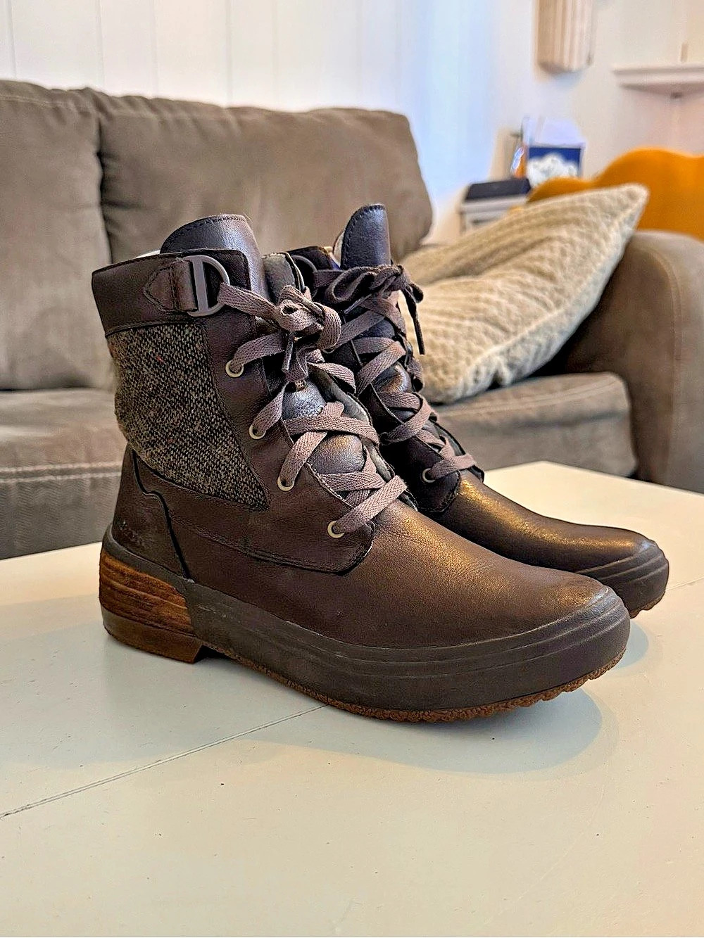 Merrell Haven Waterproof Insulated Winter Boots Chocolate Brown Cabin Cozy 7.5